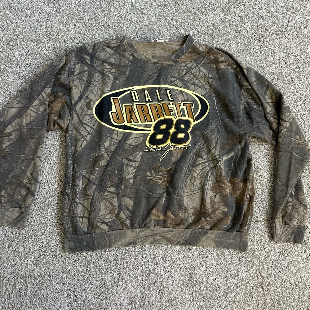 Dale Jarrett Camo Crew Neck SZ XL